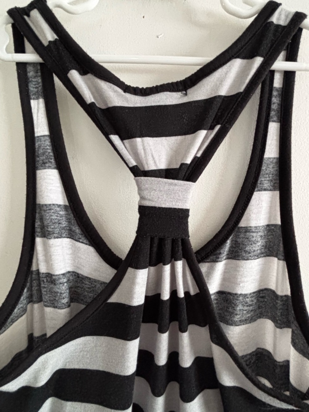 Black and Gray Racerback Maxi Dress - Picture 3 of 3